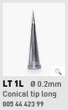 LT 1L Ø 0.2mm Conical tip long